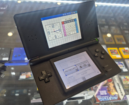 2006 Nintendo DS lite Blue/BLACK Console in Excellent Condition with Original Charger