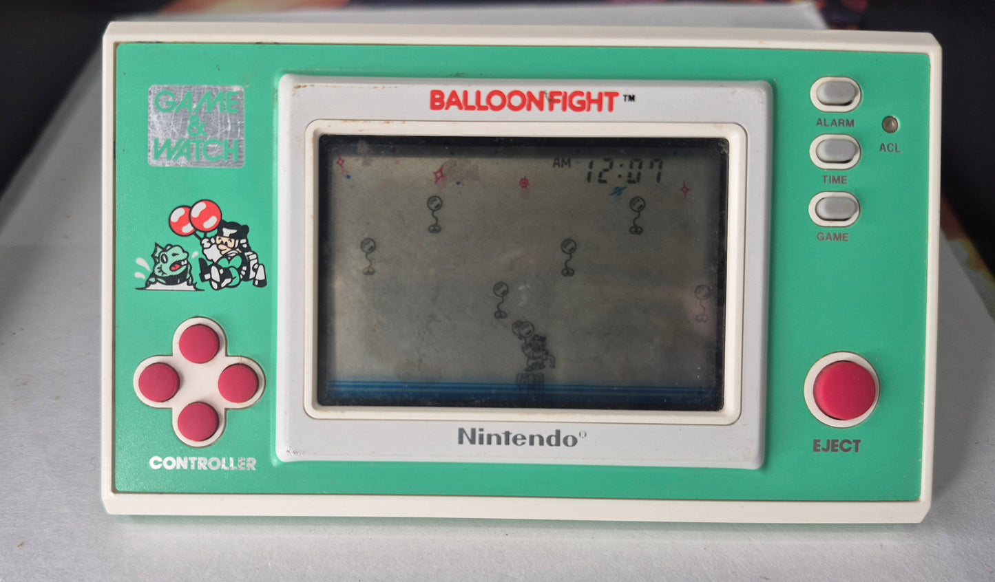 1988 Nintendo Game & Watch Ballon Fight BF-107 Good Working Condition See Pics
