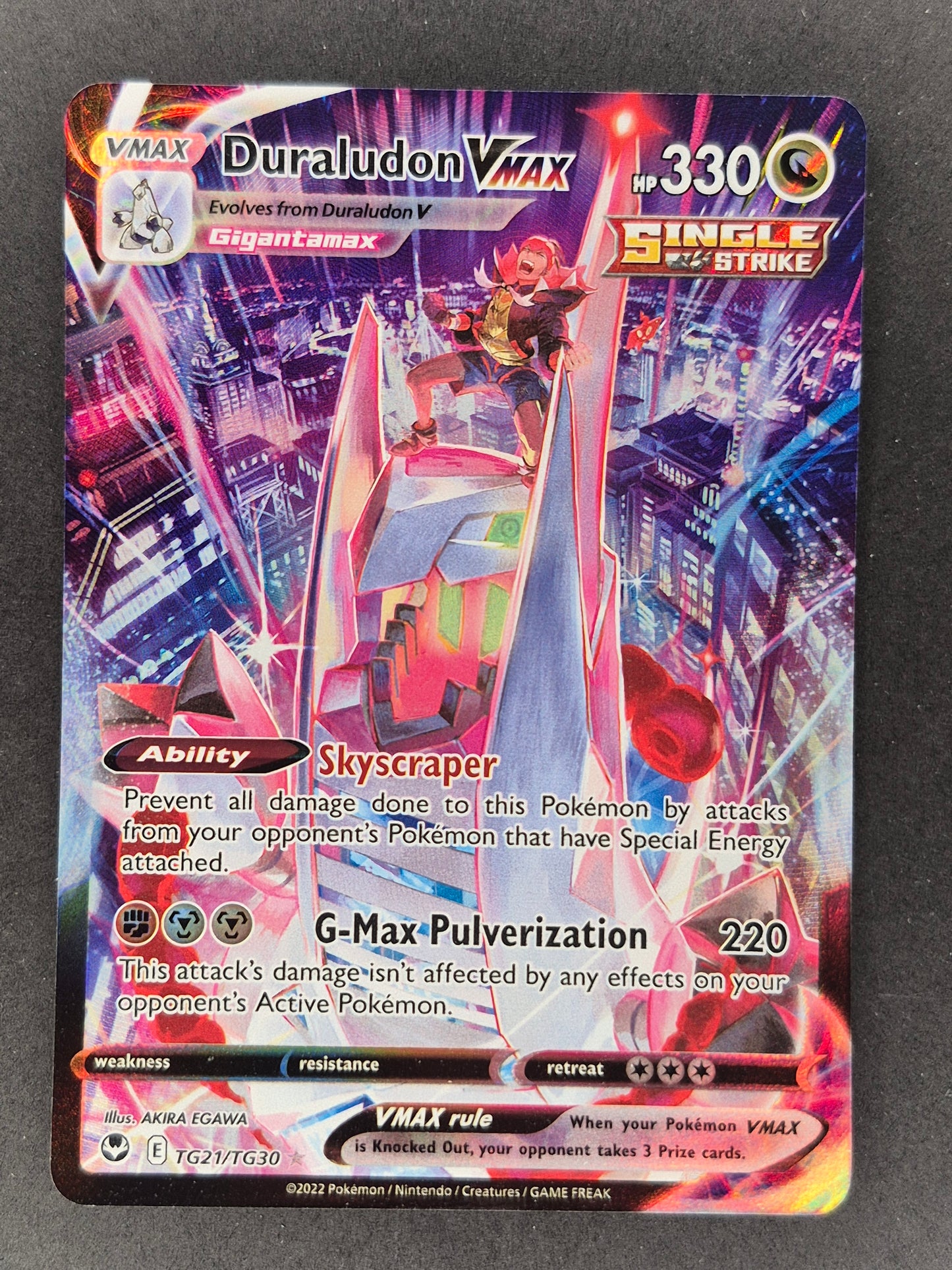 Pokemon TCG Duraludon VMAX TG21 Silver Tempest Trainer Gallery NM