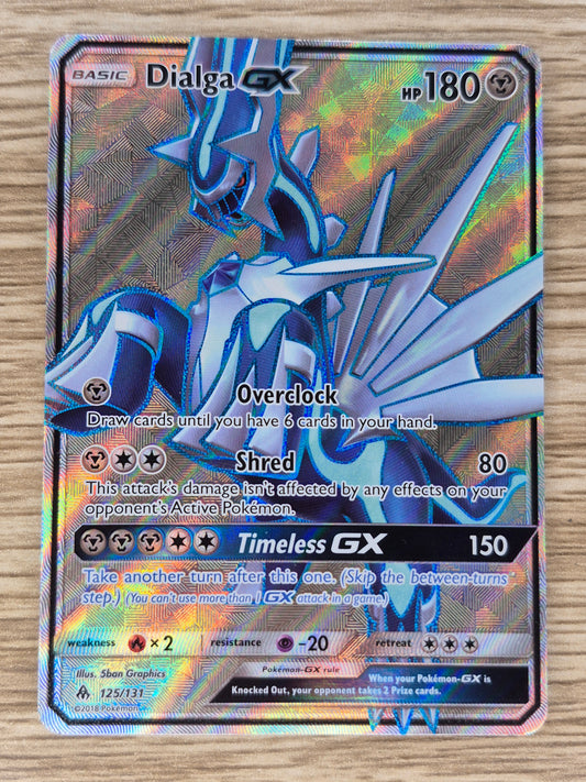 Dialga GX - 125/131 - Full Art Rare - Sun & Moon Forbidden Light - Pokemon LP
