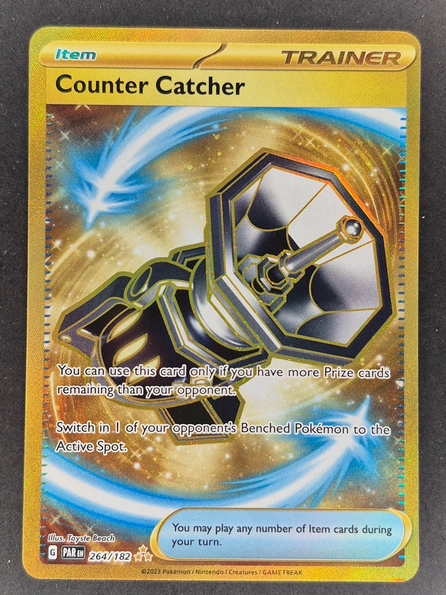 Pokémon TCG Counter Catcher Paradox Rift 264/182 Holo Hyper Rare
