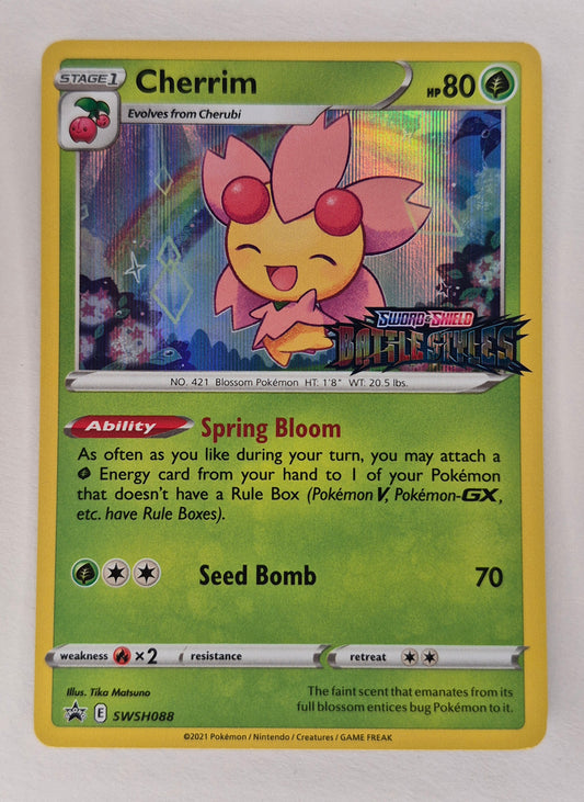 Pokemon Card Cherrim SWSH088 Black Star Promo STAMPED Battle Styles NM