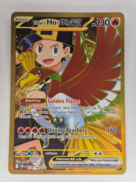Ethan's Ho-Oh ex 239/182 Destined Rivals Pokemon NM
