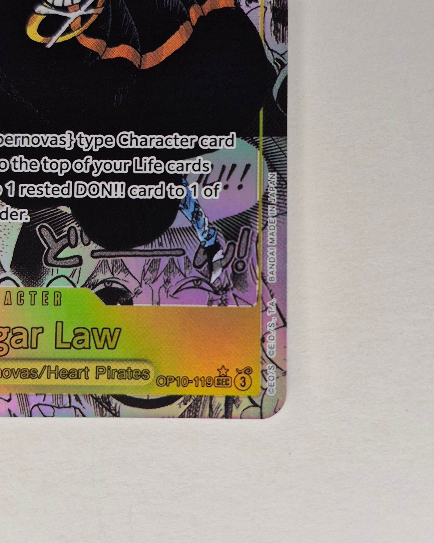 One Piece Trafalgar Law(Manga) OP10-119 Royal Blood Foil NM