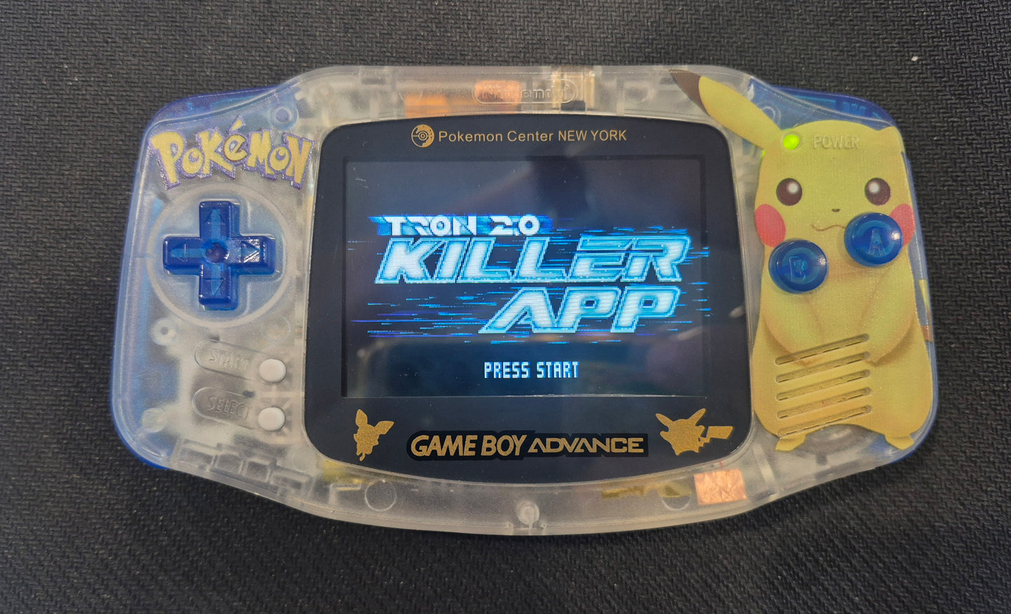 Nintendo Gameboy Advance AGB-001 Brand new Shell and backlit screen (Pokémon Pikachu)