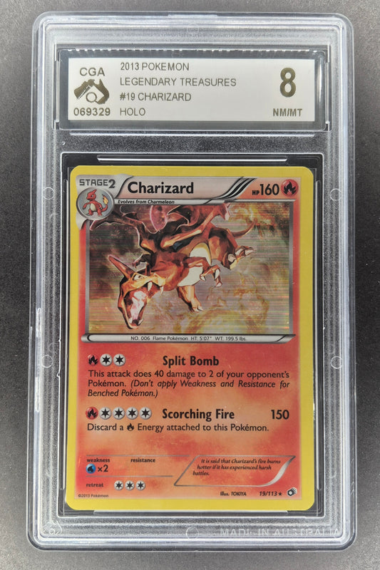 2013 Pokemon Legendary Treasures 19/113 Charizard Holo CGA 8
