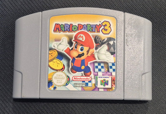Mario Party 3 Nintendo 64 PAL AUS Cartridge, Cleaned & Tested