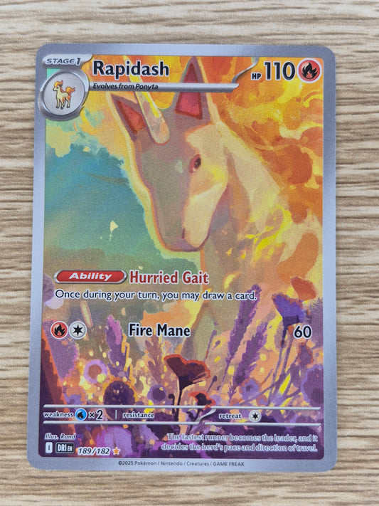 Rapidash - 189/182 - Illustration Rare - Destined Rivals - Pokemon TCG -