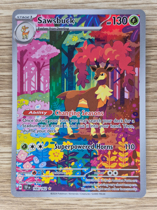 Sawsbuck 166/162 Sv05: Temporal Forces Holo Full Art