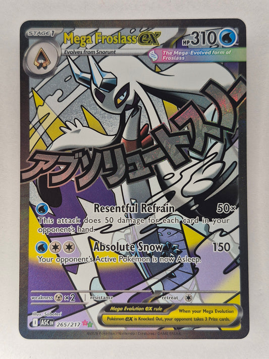 Pokemon  - Froslass EX 265/217 Full Art Ascending Heroes NM