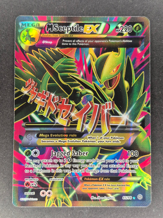 Pokemon XY Ancient Origins M Mega Sceptile EX Full Art 85/98 LP