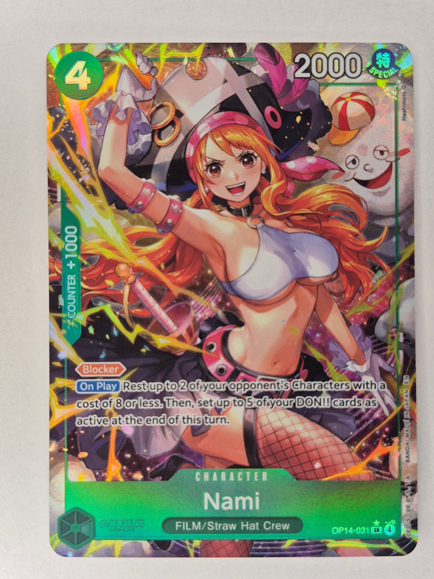 Nami SR Alt Art OP14-031 Azure Seas Seven OP14 One Piece English NM