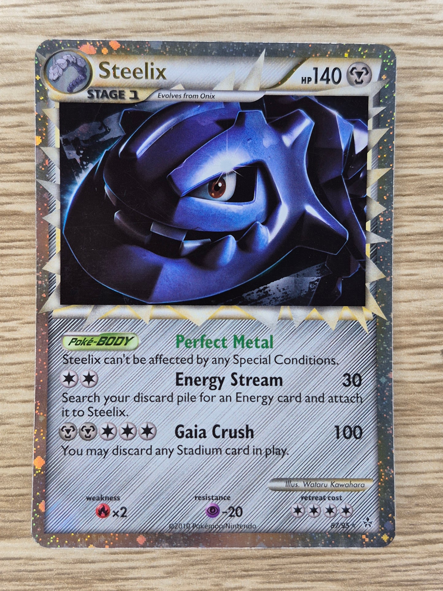 Steelix 87/95 - HGSS Unleashed *NM* Holo Rare Pokemon Card