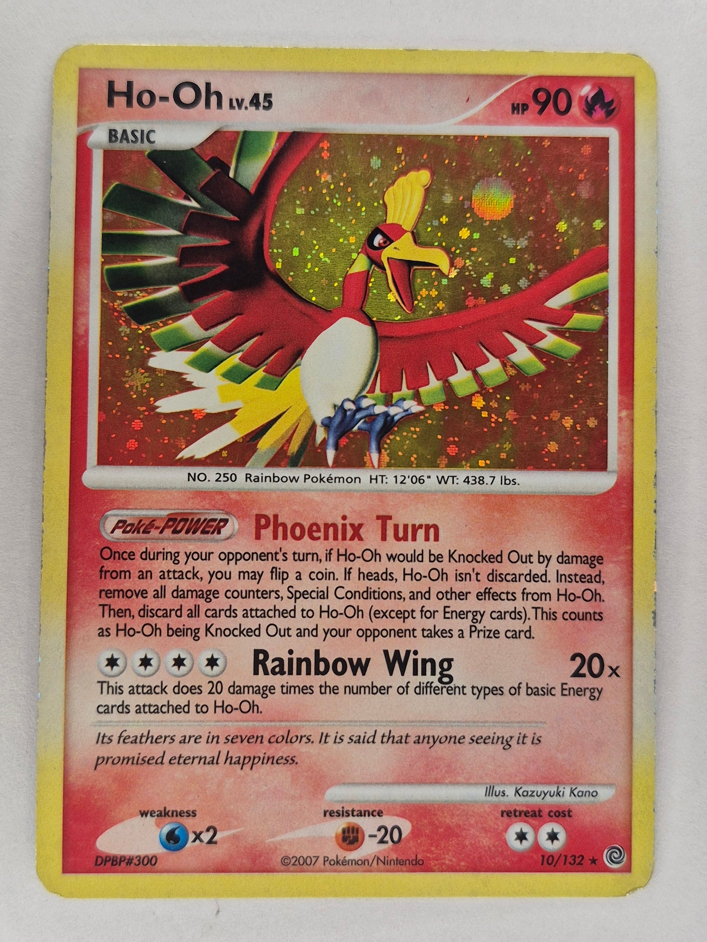 Pokemon TCG Cards Ho-Oh 10/132 Secret Wonders Holo Rare MP