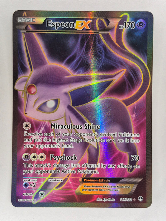 Espeon EX - 117/122 - Ultra Rare - XY Breakpoint - Pokemon Card - LP