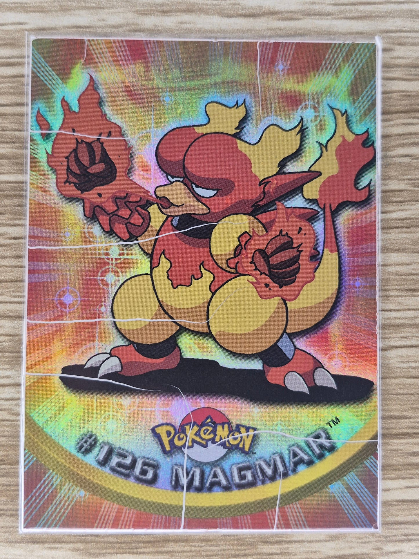 2000 Topps Pokémon Blue Label #126 Magmar Holo MP