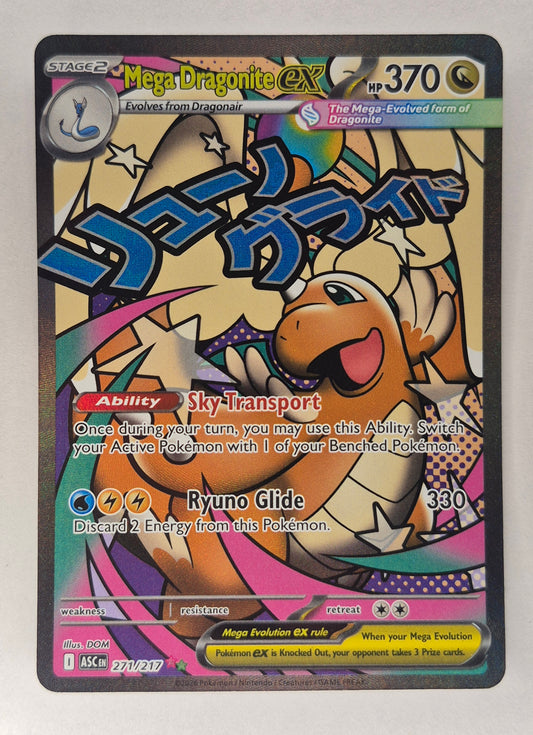 Mega Dragonite ex 271/217 Attack Rare Ascended Heroes Pokemon TCG NM