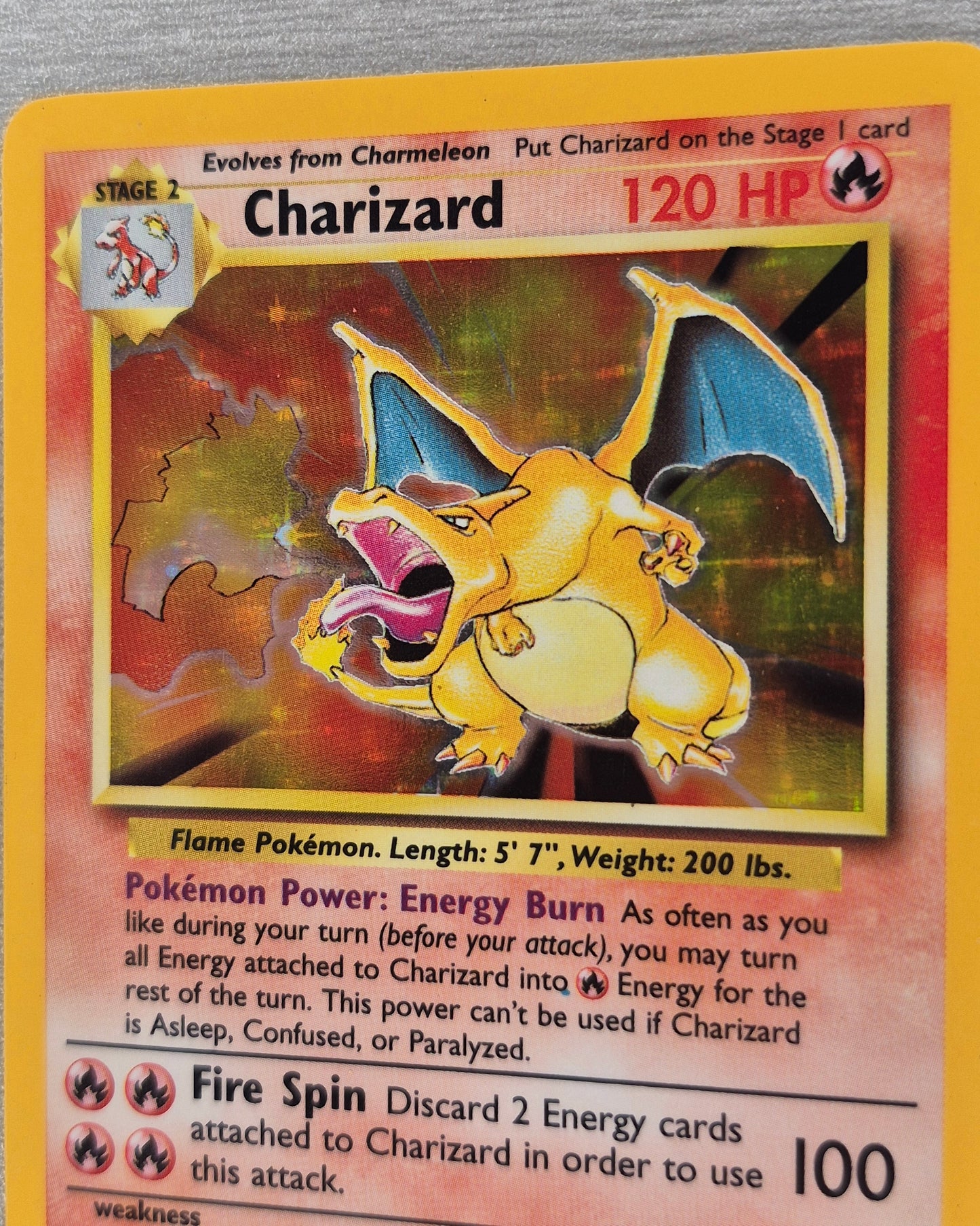 1999 Pokémon TCG Base Set 4/102 Charizard Holo LP/MP