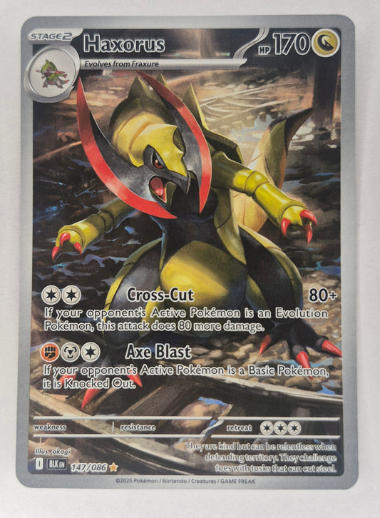 Haxorus - 147/086 Illustration Rare SV: Black Bolt Pokemon TCG NM