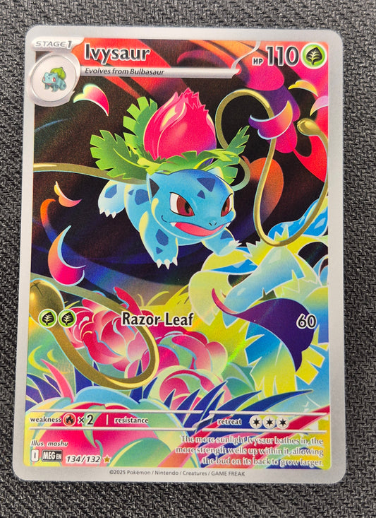 Ivysaur - 134/132 Mega Evolutions Illustration Rare Full Art Pokemon Card