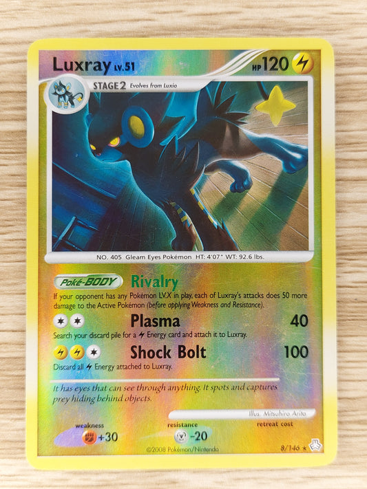 2008 Pokemon Luxray Reverse Holo Legends Awakened 8/146