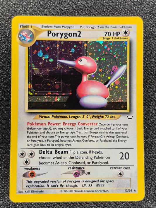 Porygon2 12/64 Neo Revelation Unlimited 2001 Pokemon Card Holo Rare LP