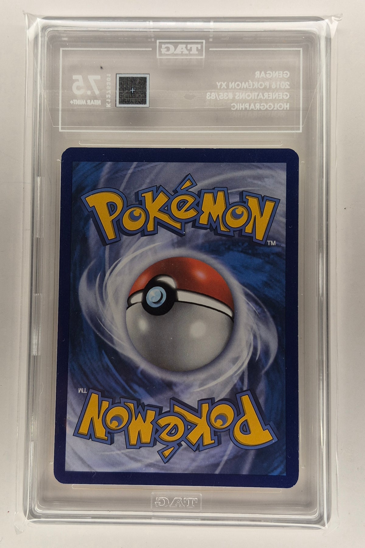 2016 Pokémon XY Gengar Holo 35/83 TAG 7.5 NM+  Very Low Pop!!