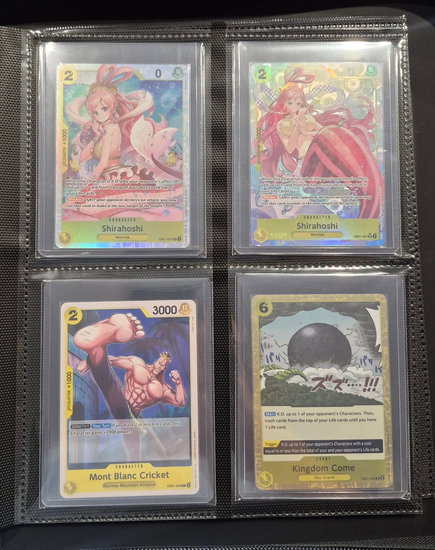 2024 One-Piece EB-01 Master Set inc,Tony,Tony Chopper Manga PSA 10 - Top Loader Binder.