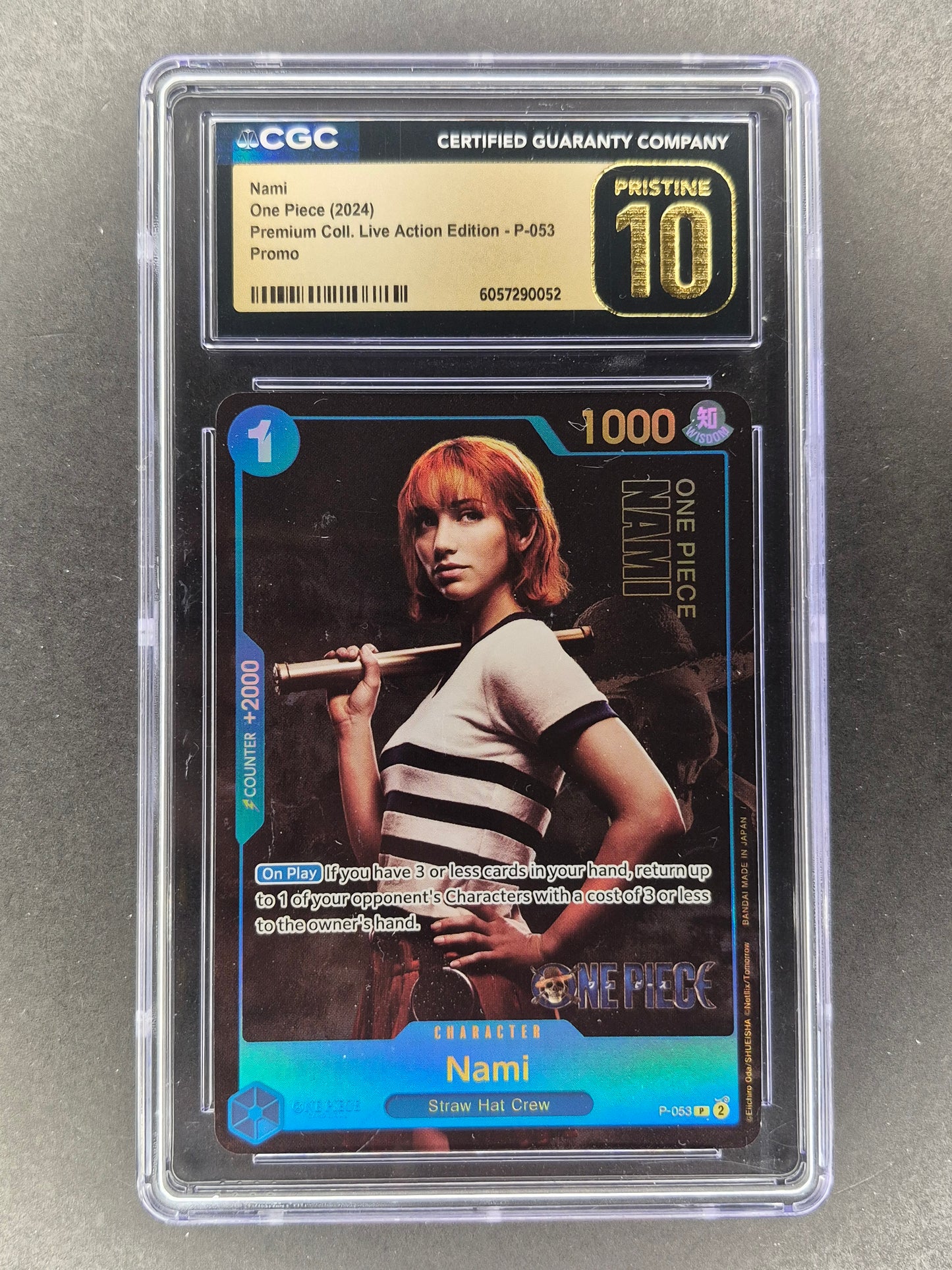 2024 One-Piece NAMI Live Action Edition P-053 CGC PRISTINE 10