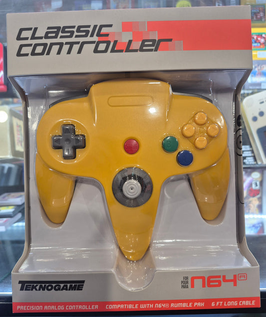 TeknoGame N64 Controller Yellow