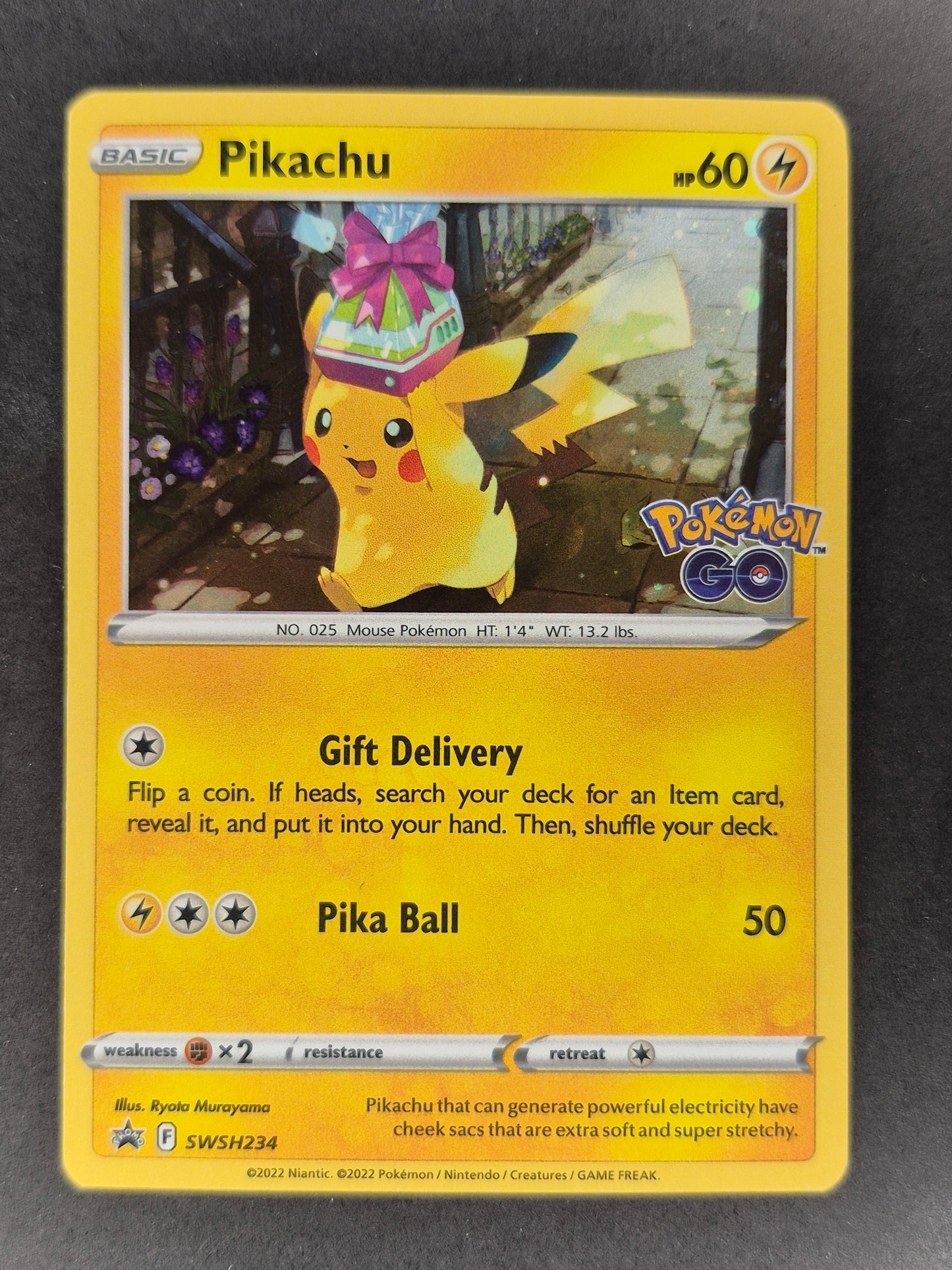 Pikachu [Holo] - (SWSH234) Promo [2022] Pokémon Go Stamped - Pokémon