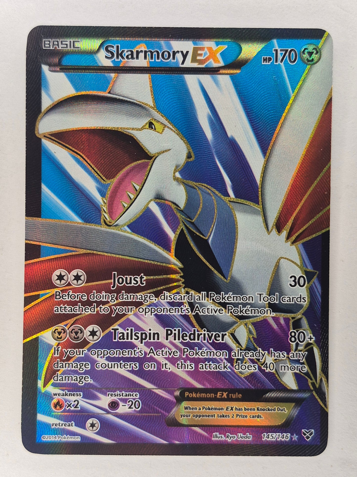 Skarmory EX 145/146 Ultra Rare XY Base Set Pokemon LP