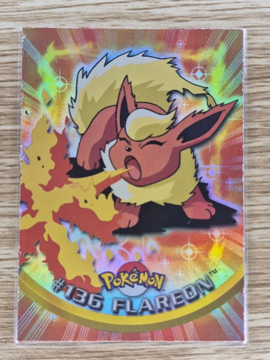 2000 Topps Pokémon Blue Label #136 Flareon Holo NM