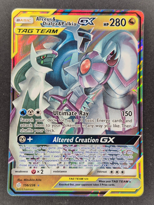 Pokemon TCG - Arceus & Dialga & Palkia GX - 156/236 - Ultra Rare NM