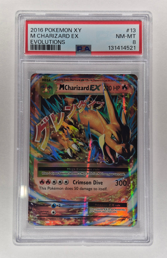 2016 Pokémon XY Evolutions 13/108 M Charizard EX PSA 8 NM-MT
