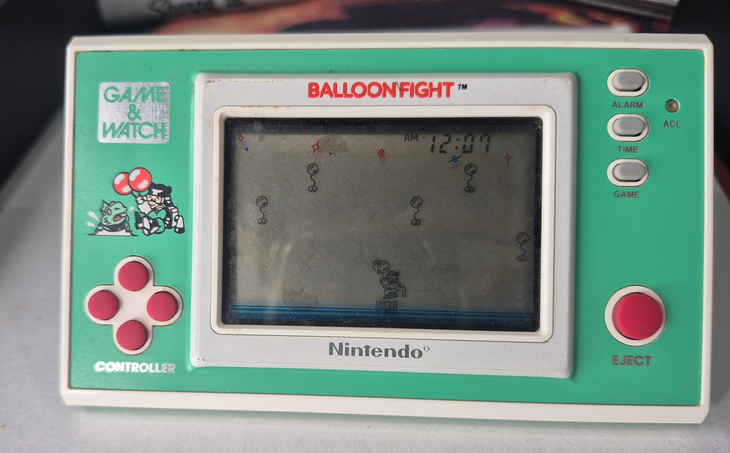 1988 Nintendo Game & Watch Ballon Fight BF-107 Good Working Condition See Pics