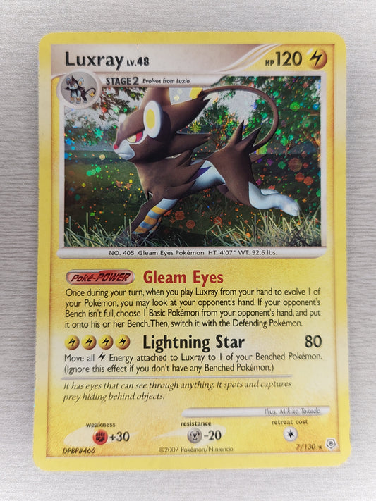 Pokemon 2007 Luxray Holo Rare Diamond & Pearl Base Set 7/130
