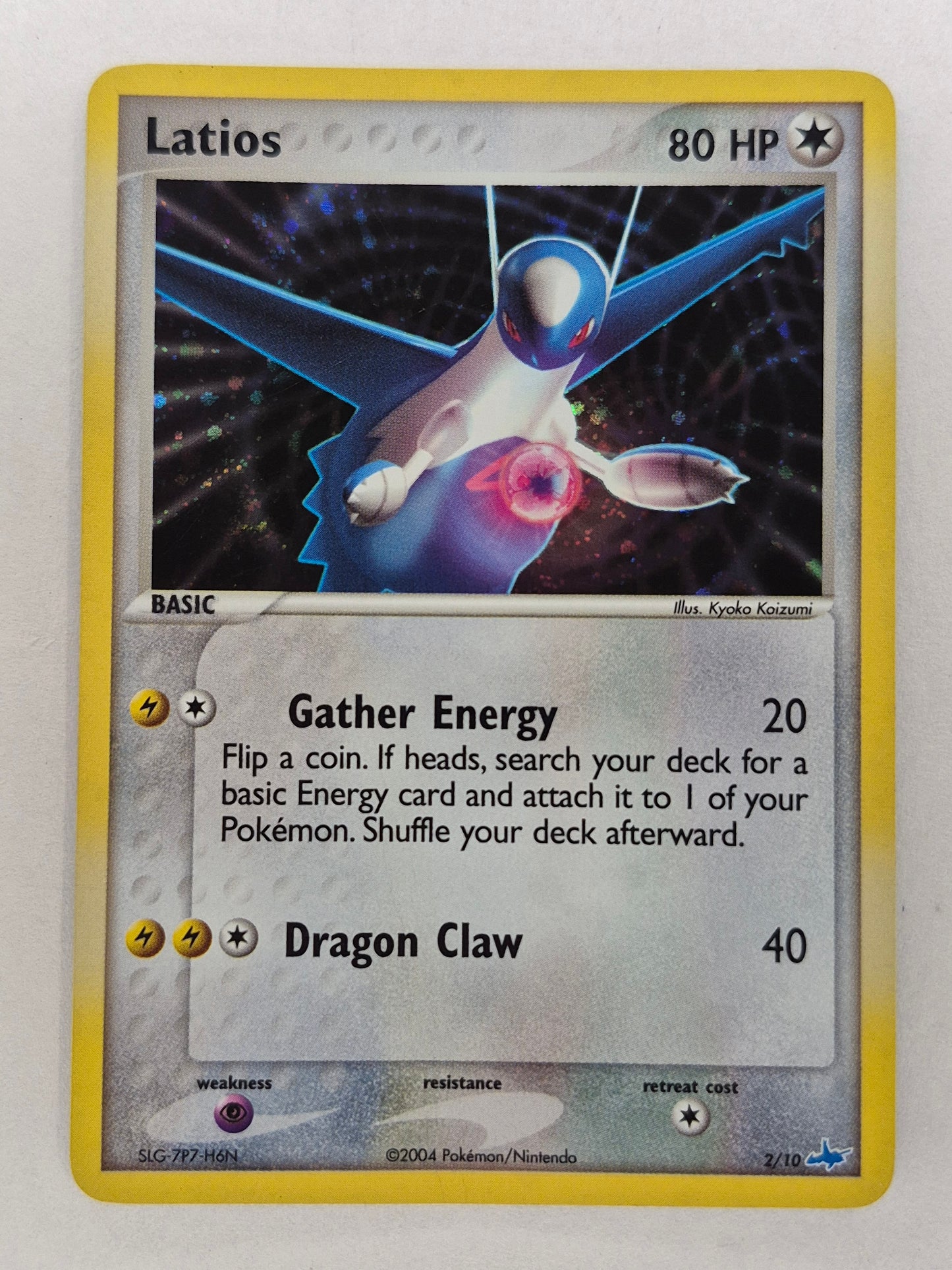 2004 Pokemon Card EX Trainer Kit Holo Latios 2/10 LP