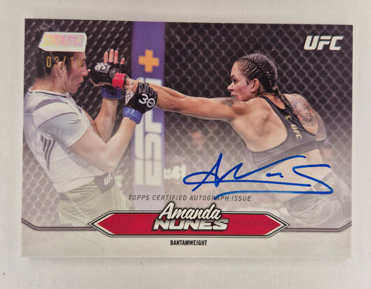 2025 Topps UFC Stadium Club BCA-ANS Amanda Nunes Auto(On Card)03/10 !