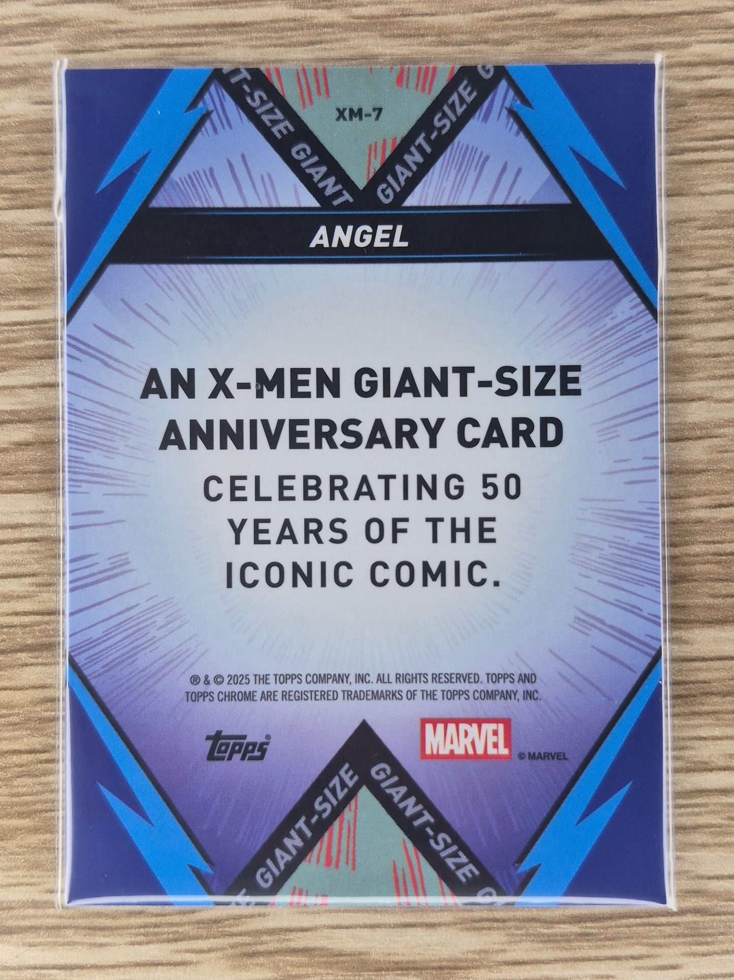 2025 Topps Chrome Marvel - X-MEN GIANT SIZE Anniversary XM-3l7 ANGEL  NR MT