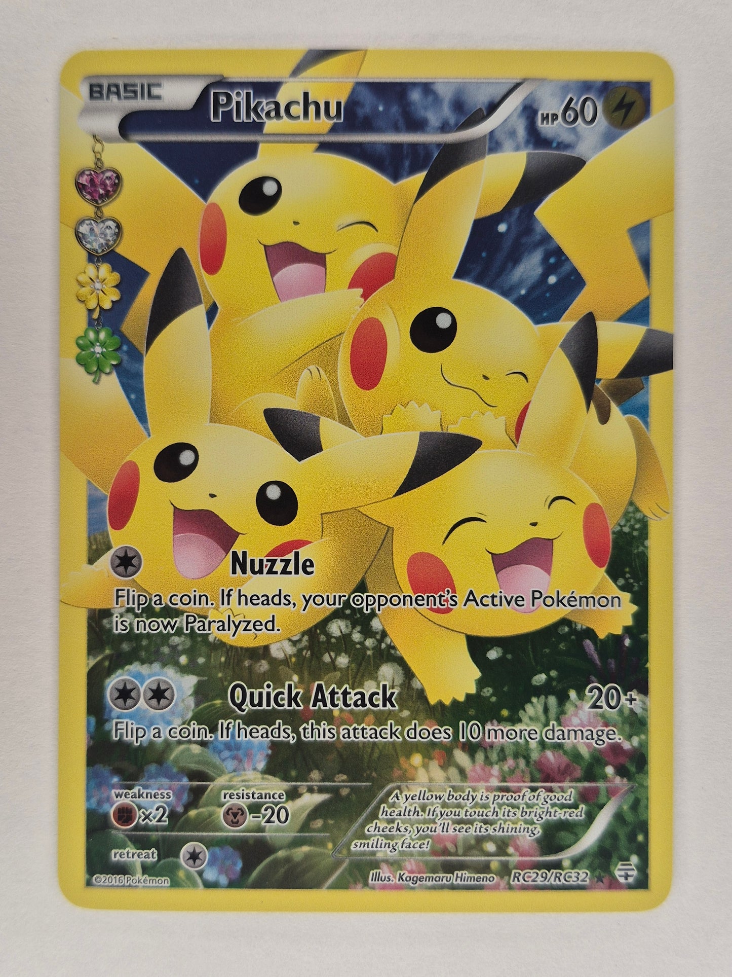Pokemon Card - Generations - Pikachu - Full Art Radiant Collection RC29/RC32 NM