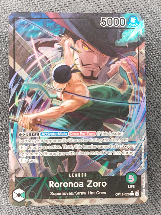 Roronoa Zoro Alt Art Leader OP12-020 Legacy of the Master English NM