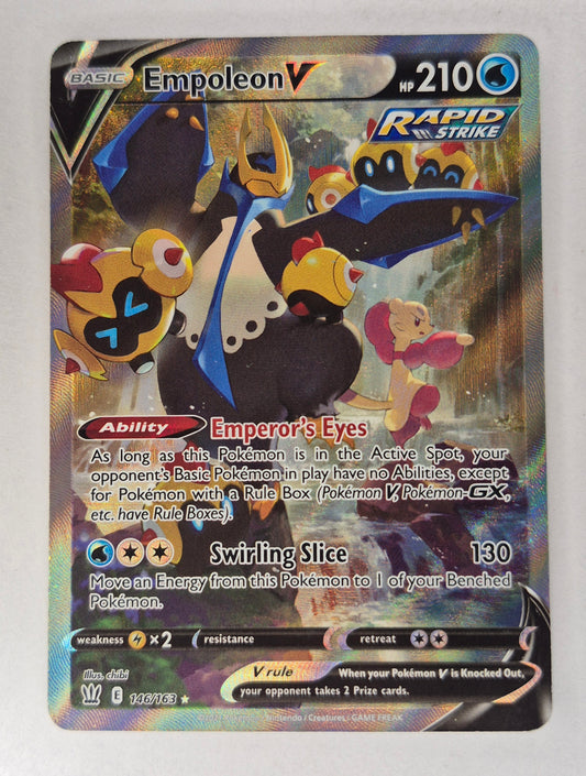 Pokemon TCG English Card Battle Styles Empoleon V 146/163 Full Art MP