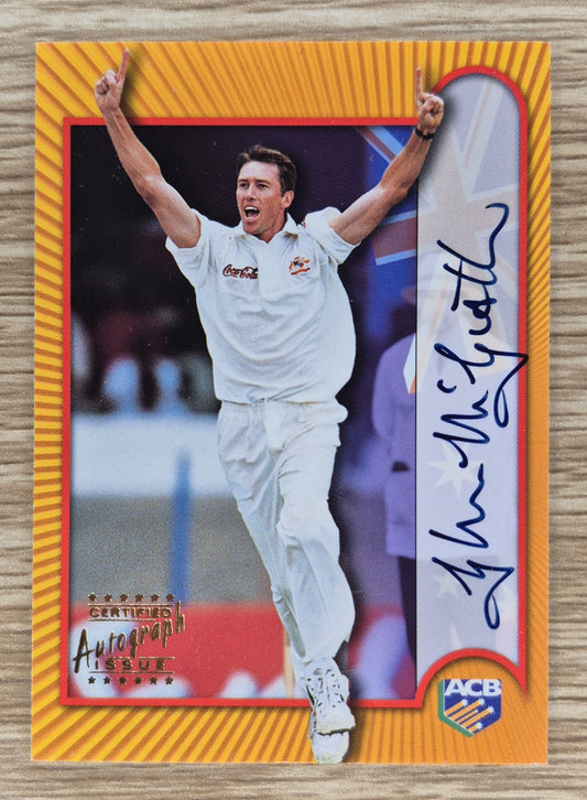 1999/2000 TOPPS ACB GLEN MCGRATH S13 CERTIFIED AUTOGRAPH ISSUE(ON CARD)