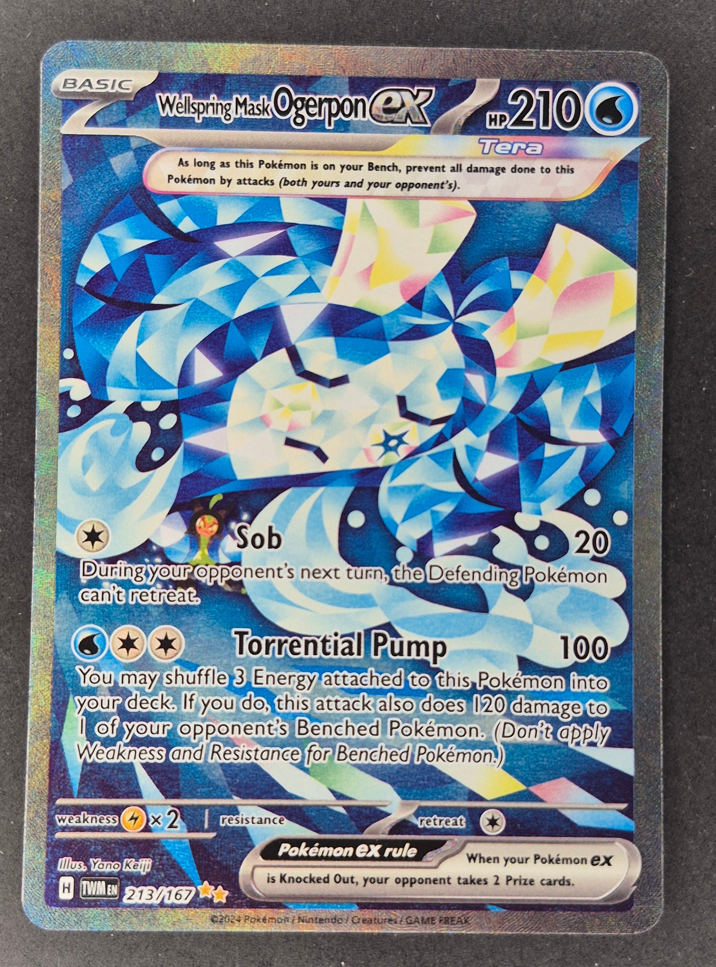 Wellspring Mask Ogerpon ex 213/167 Twilight Masquerade Pokemon Card