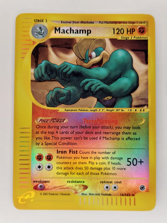 2002 Pokemon Machamp Expedition Reverse Holo Rare 16/165