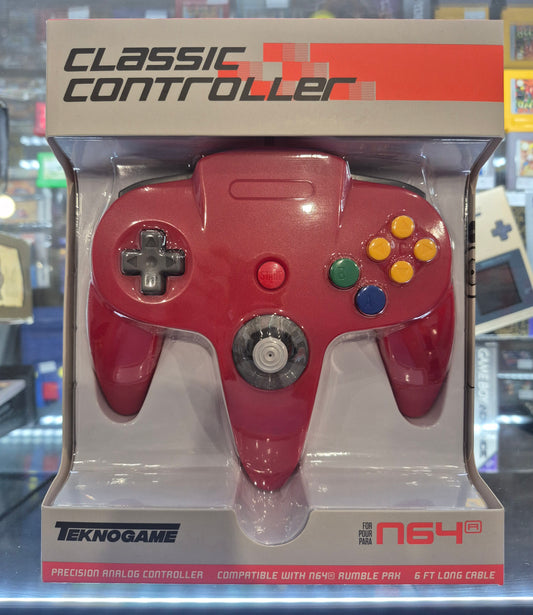 TeknoGame N64 Controller Red