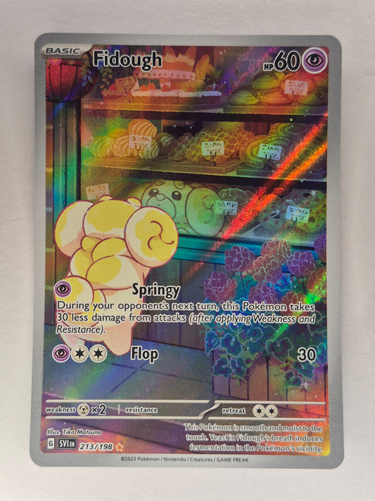 Pokemon TCG Fidough Scarlet & Violet Illustration Rare 213/198 NM
