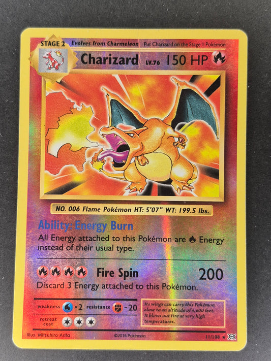 Pokemon 2016 Evolutions Charizard Reverse Holo 11/108 HP