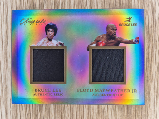 2024 Keepsake BRUCE LEE & FLOYD MAYWEATHER 50th Kaleidoscope Ed Dual Patch #254
